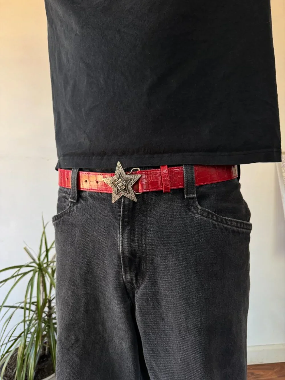 Red Star Belt Silver Brand NEw